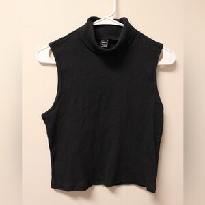 SHEIN Black Ribbed Sleeveless Top